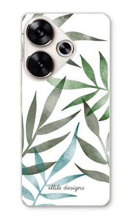 Tropical watercolor leaves