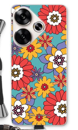 Retro Flowers - Blue