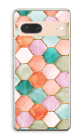 Esagoni in vetro colorato