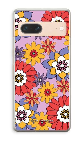 Retro Flowers - Purple