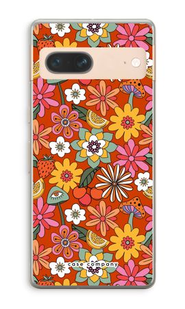 Retro Flowers - Red