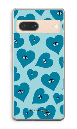 Ojos azules de corazón