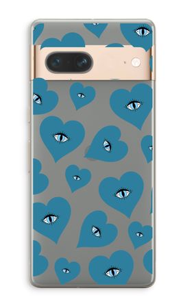 Ojos azules de corazón