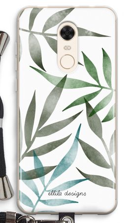 Tropical watercolor leaves