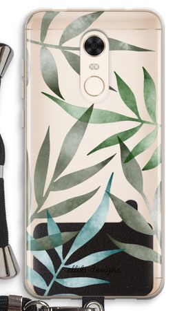 Tropical watercolor leaves