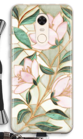 Orange stained glass flower