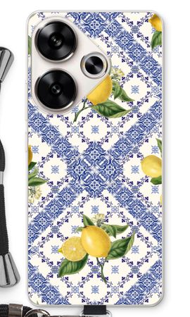 Blue tiles and lemons