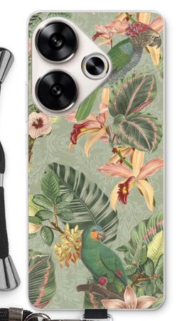 Tropical jungle parrot