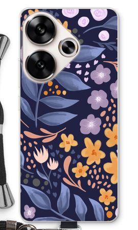 Flowers with blue leaves