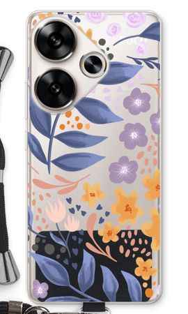 Flowers with blue leaves