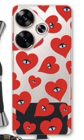 Red heart eyes