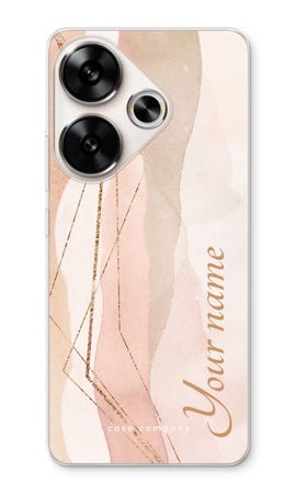 Gold Lines Namecase - Blush