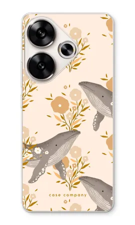 Floral Whales, Xiaomi Redmi Turbo 3 soft case