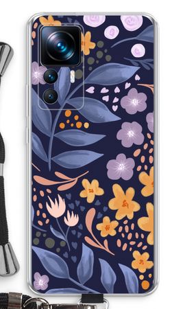 Flowers with blue leaves