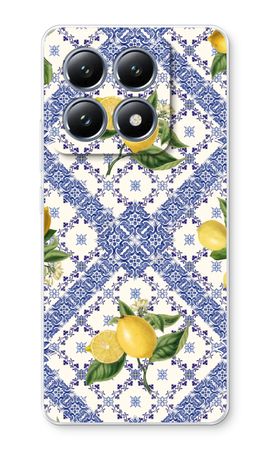 Blue tiles and lemons