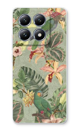 Tropical jungle parrot