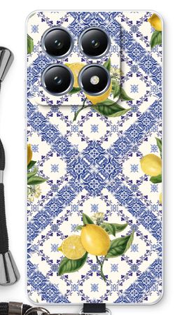 Blue tiles and lemons