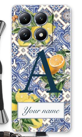 Monogram Blaue Fliesen