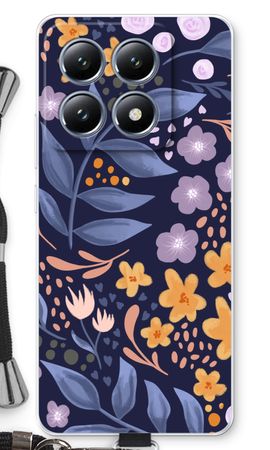 Flowers with blue leaves