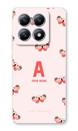 Rosy Butterflies Monogram