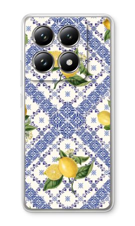 Blue tiles and lemons