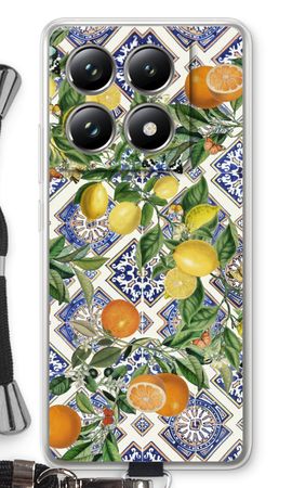 Blauwe tegels, citroenen en sinaasappels