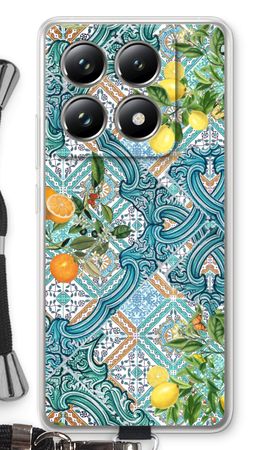 Blauwe tegels, citroenen en sinaasappels