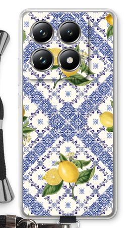 Blauwe tegels en citroenen