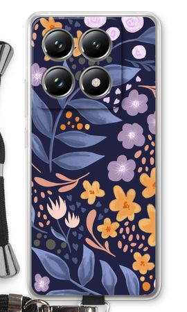 Flowers with blue leaves