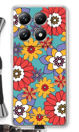 Retro Flowers - Blue