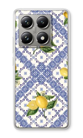 Blue tiles and lemons