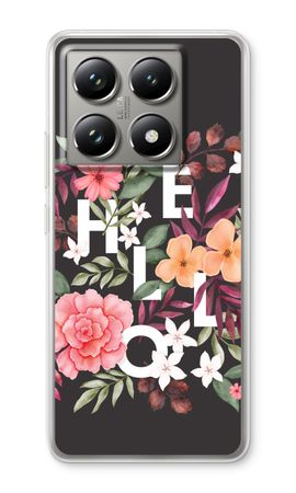 Hello in flowers