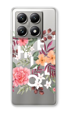 Hello in flowers