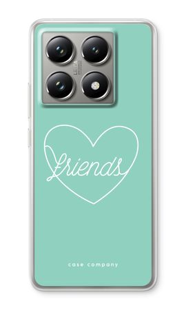 Friends heart pastel