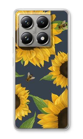 Sunflower and bees