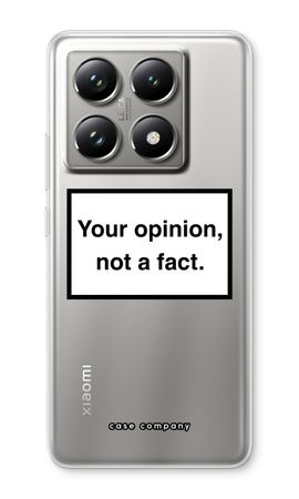 Your opinion