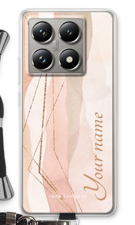 Gold Lines Namecase - Blush