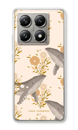 Floral Whales, Xiaomi 14T Pro pehme ümbris