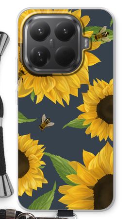 Sunflower and bees