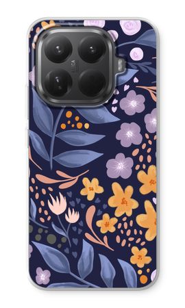 Flowers with blue leaves