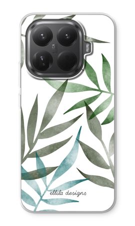 Tropical watercolor leaves