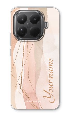 Gold Lines Namecase - Blush