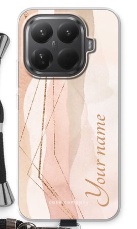Gold Lines Namecase - Blush