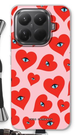 Red heart eyes
