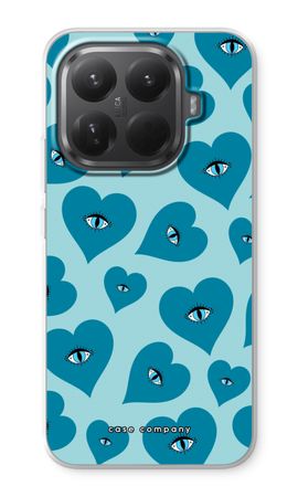 Blue heart eyes