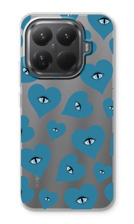Blue heart eyes