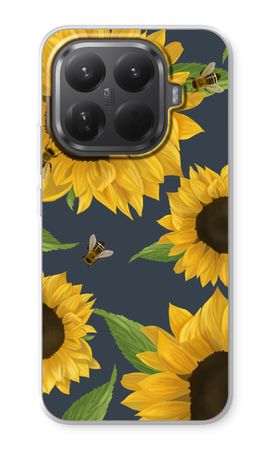 Sunflower and bees