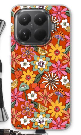 Retro Flowers - Red