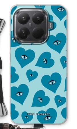 Blue heart eyes