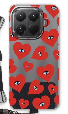 Red heart eyes